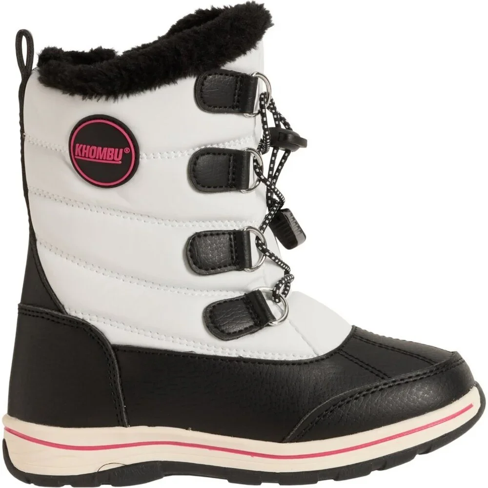 Alpine Mackenzie Unisex Waterproof Warm Winter Snow Boots Black White Sz 12 Tote
